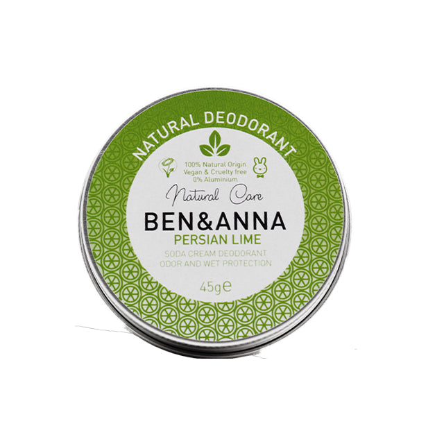 Ben and Anna Natural Deodorant Persian Lime in a tin