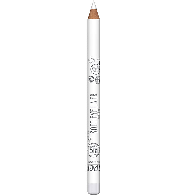 Lavera Soft Eyeliner Pencil White 06 with a lid