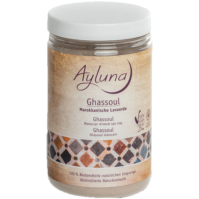 Ayluna Ghassoul Moroccan Minera Spa Clay in a jar