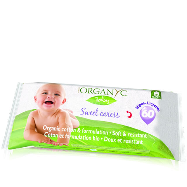 Organyc Sweet Caress Organic Cotton Wipes