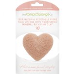 the konjac sponge co rich pink clay heart sponge sensitive skin