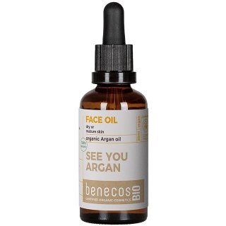 benecos bio face oil argan organic mature skin dry skin