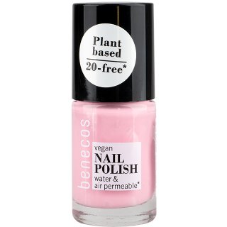 benecos vegan nail polish cotton candy pink nail polish