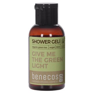 benecos bio shower gel green tea organic body wash mini