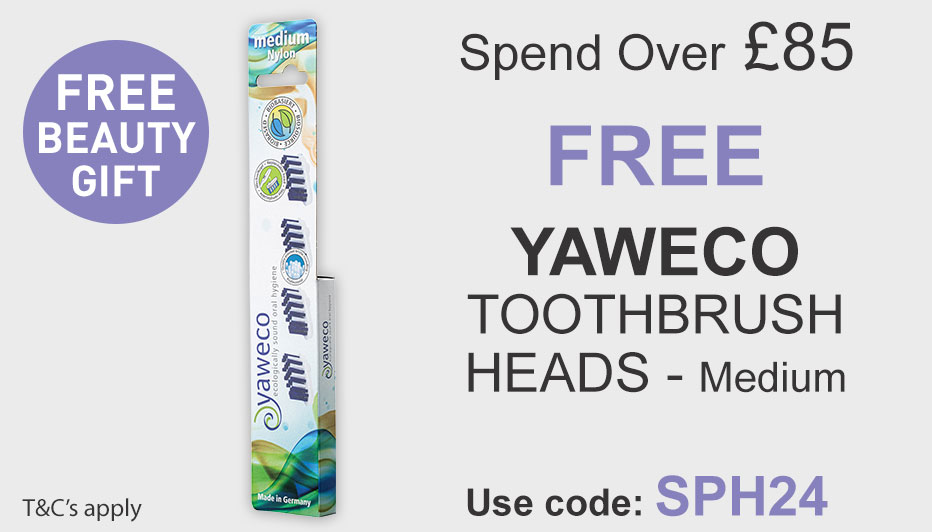 All Natural Me Spend Over 85 and Get a Free Yaweco Toothbrush Heads. Use Code SPH24 at checkout