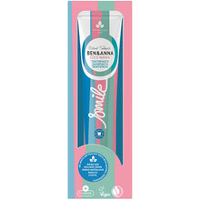 Ben and Anna Coco Mania Toothpaste in a blue, pink and aqua coloured tube in a box