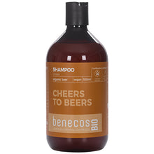Benecos Bio Organic Beer Shampoo is a unisex shampoo in a brown bottle with a push down lid