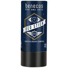 Benecos for Men Only Deo Stick in a navy blue cardboard tube 