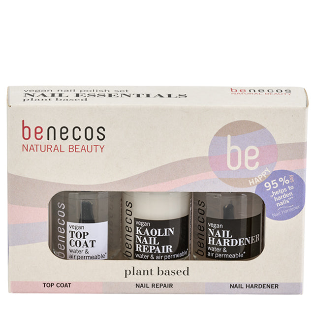 Benecos Nail Essentials Set In a cardboard box on a white background