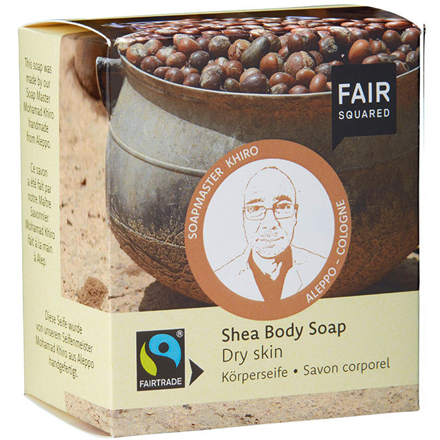 Fair Squared Shea Body Soap for Dry Skin. 2 x 80g in a box 