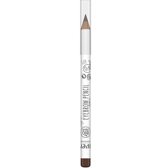 Lavera Eyebrow Pencil Brown 01 with a clear lid 