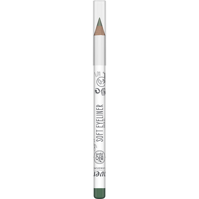 Lavera Soft Eyeliner Pencil in Green 05 with lid