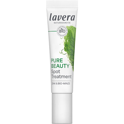 Tube of Lavera Pure Beauty Spot Treatment on a white background