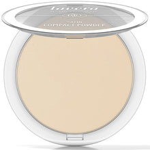 Lavera Satin Compact Powder Medium 02 in a compact case