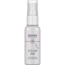 Lavera Set and Glow Spray is in a spray bottle with a lid