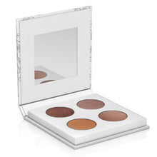 Lavera Signature Colour Collection Rose Renaissance 02 palette contains 4 shades of brown in a cardboard case with mirror