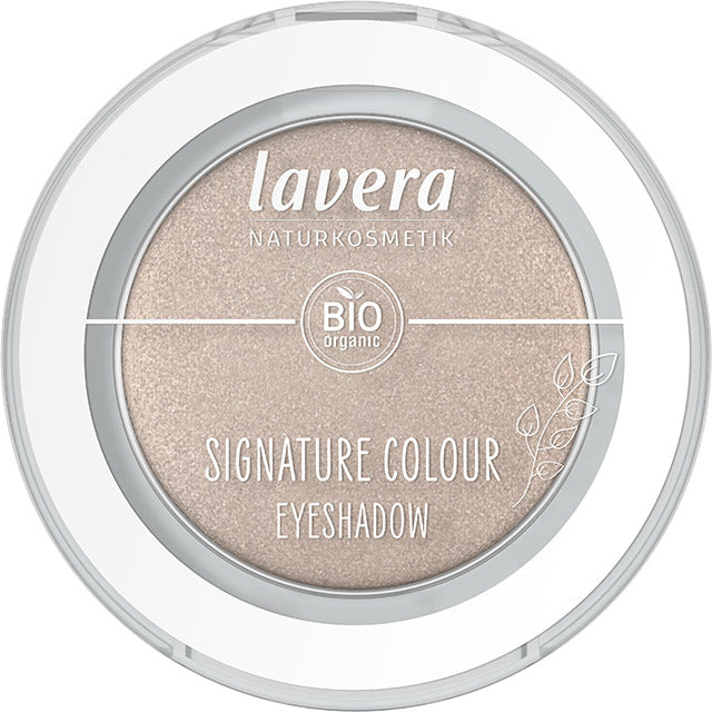Lavera Signature Eyeshadow Moon Shell 05 is in a pressed powder compact