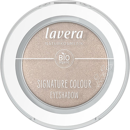 Lavera Signature Eyeshadow Moon Shell 05 is in a pressed powder compact