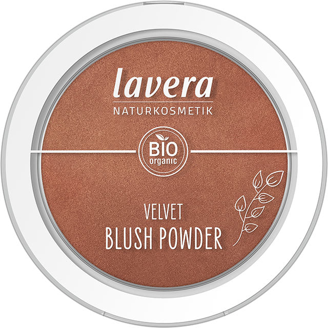 Lavera Velvet Blush Powder Cashmere Brown 03 is in a compact case