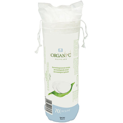 Organyc Organic Cotton Wool Pads in a pouch.