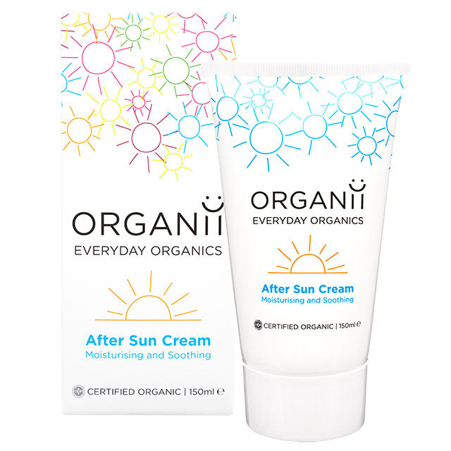 Organii After Sun Cream 150ml in a tube  and a box 