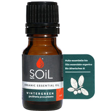 Soil Organic Essential Oils Wintergreen in a brown glass bottle with a screw top lid