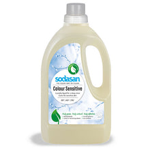 Sodasan Colour Sensitive Laundry Liquid in a recycled plastic bottle with a screw top lid.
