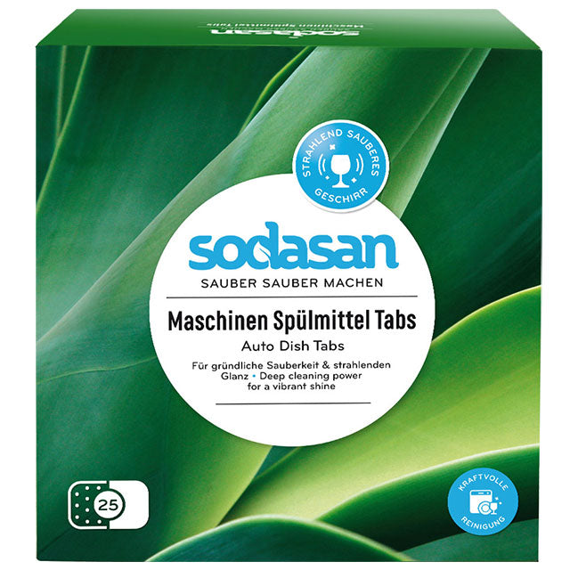 Sodasan Dish Washer Tablets in a cardboard box