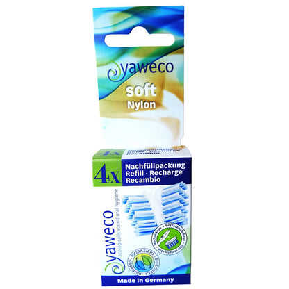 Yaweco Bobased  Soft Nylon Refill Heads. A pack of 4 in a box 