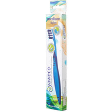Yaweco Biobased Toothbrush Medium Nylon in Assorted Colours in a box 