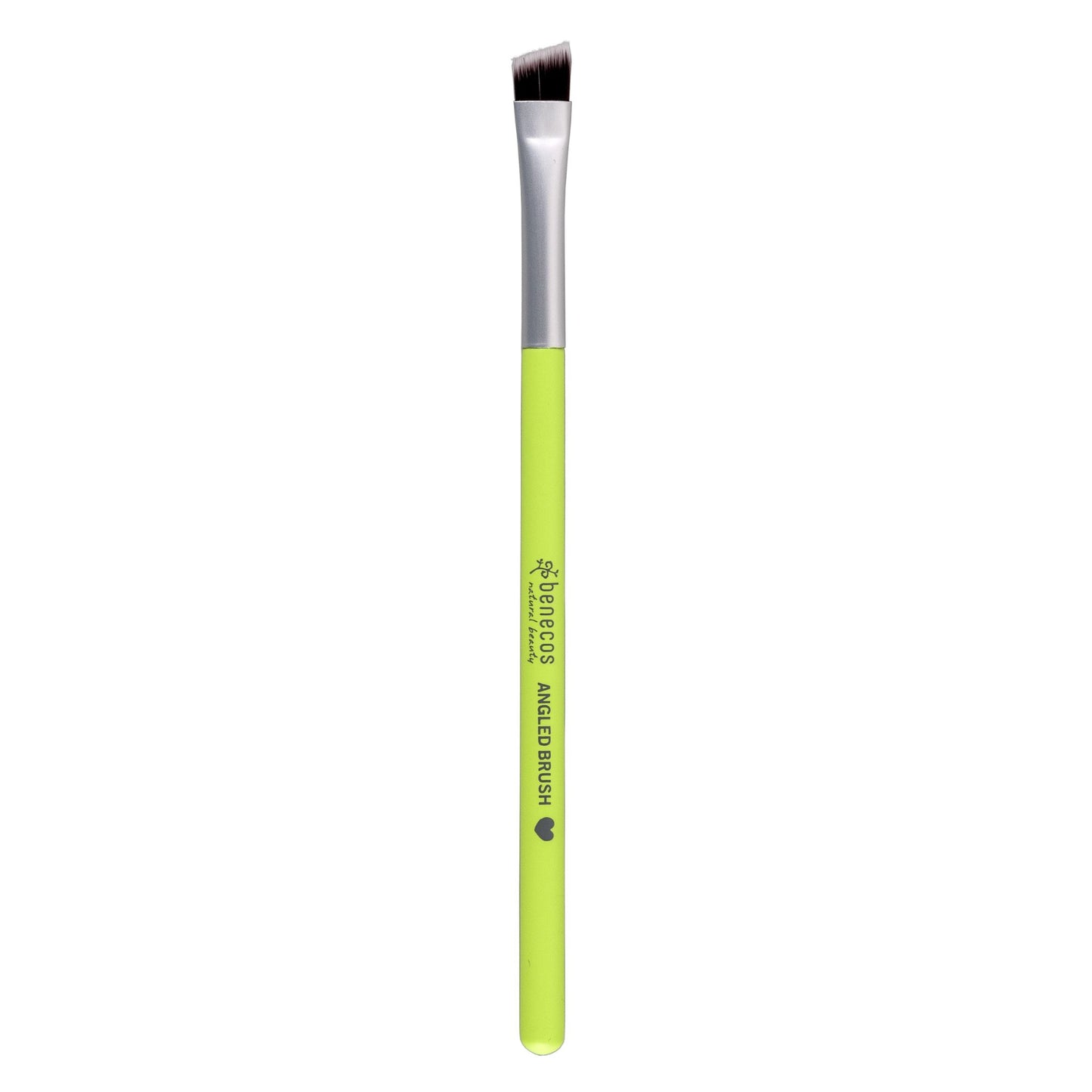 Benecos Make Up Brush, angled brush with lime green handle