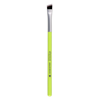 Benecos Make Up Brush, angled brush with lime green handle