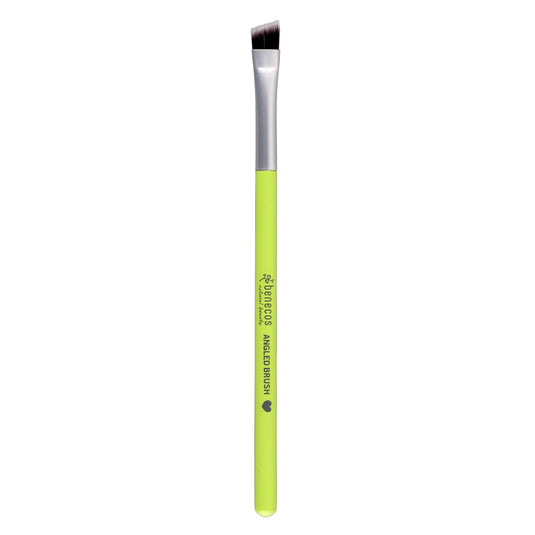 Benecos Make Up Brush, angled brush with lime green handle