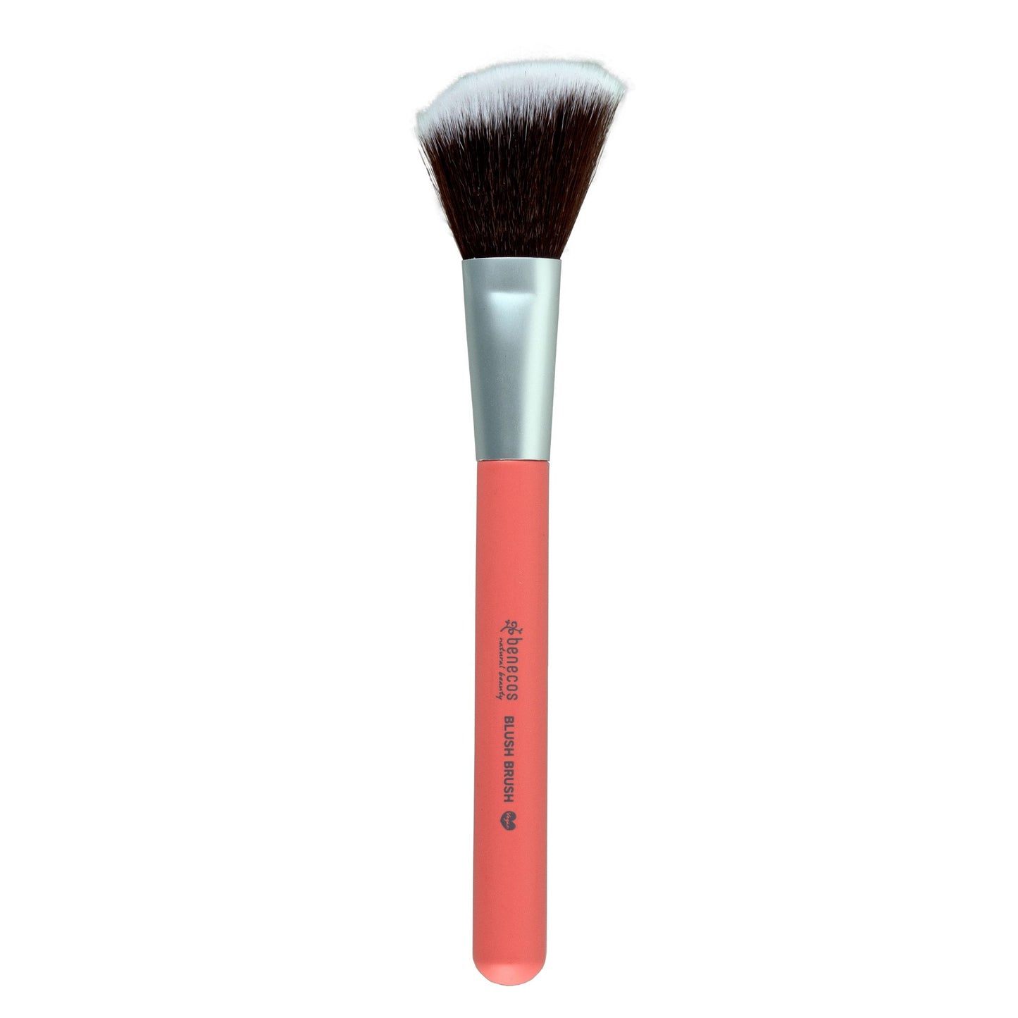 Benecos Make Up Brush, blusher brush with salmon pink handle