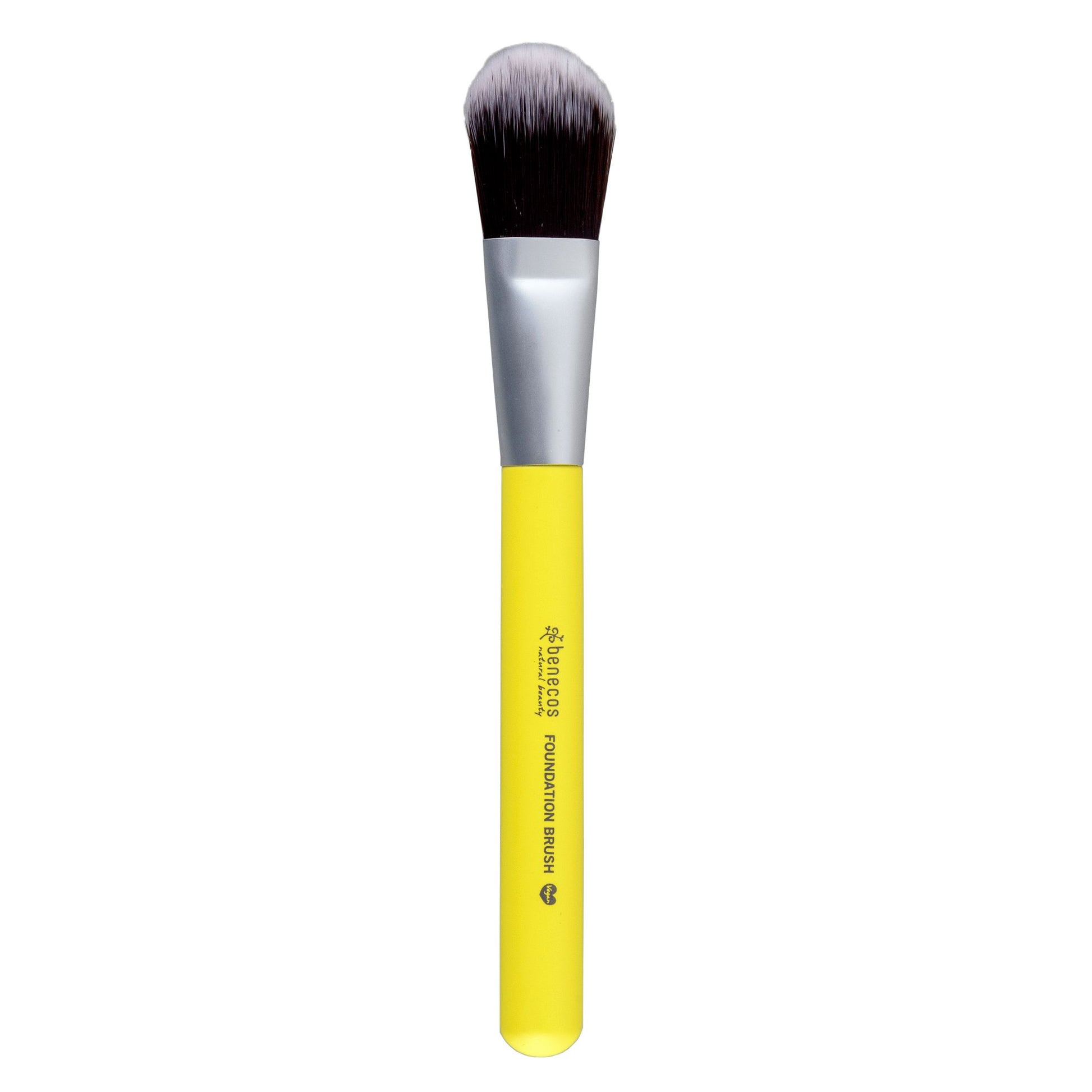 Benecos make up brush, foundation brush with yellow handle