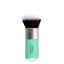 Benecos make up brush, kabuki face powder brush with emerald green handle