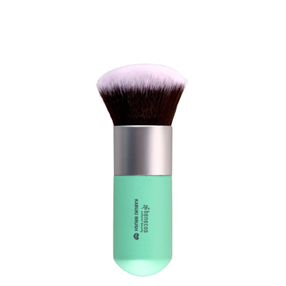 Benecos make up brush, kabuki face powder brush with emerald green handle