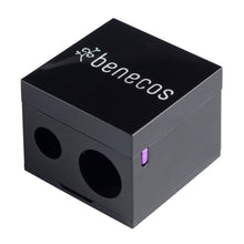Benecos black make up pencil sharpener for two different size pencil