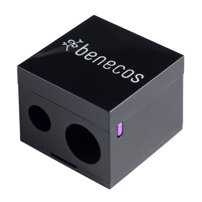 Benecos black make up pencil sharpener for two different size pencil