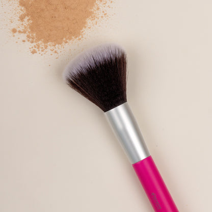 Benecos make up brush, powder brush with pink handle