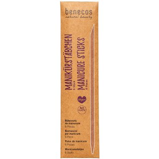 benecos birchwood manicure sticks, 6 in pack