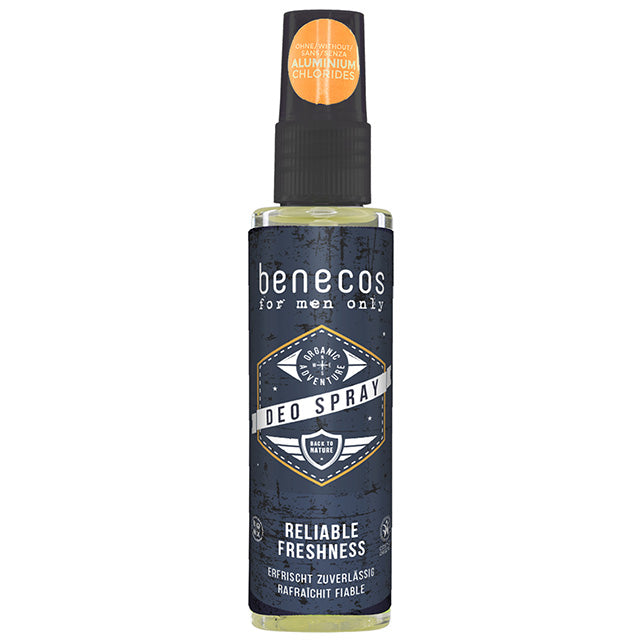 Benecos For Men Deo Spray in a Spray Bottle 