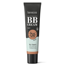 benecos bb cream 8 in 1 beige, vegan in black tube