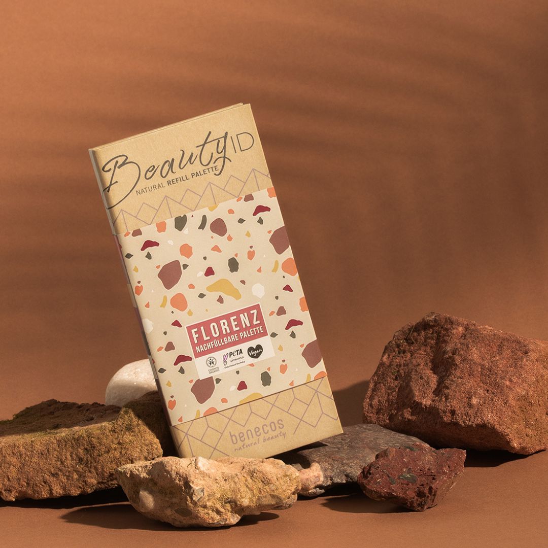 Benecos natural beauty ID Florence, make up palette, closed.