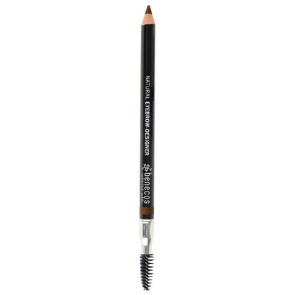Benecos Natural Eyebrow Designer Pencil Brown, double ended with eyebrow brush and colour pencil.