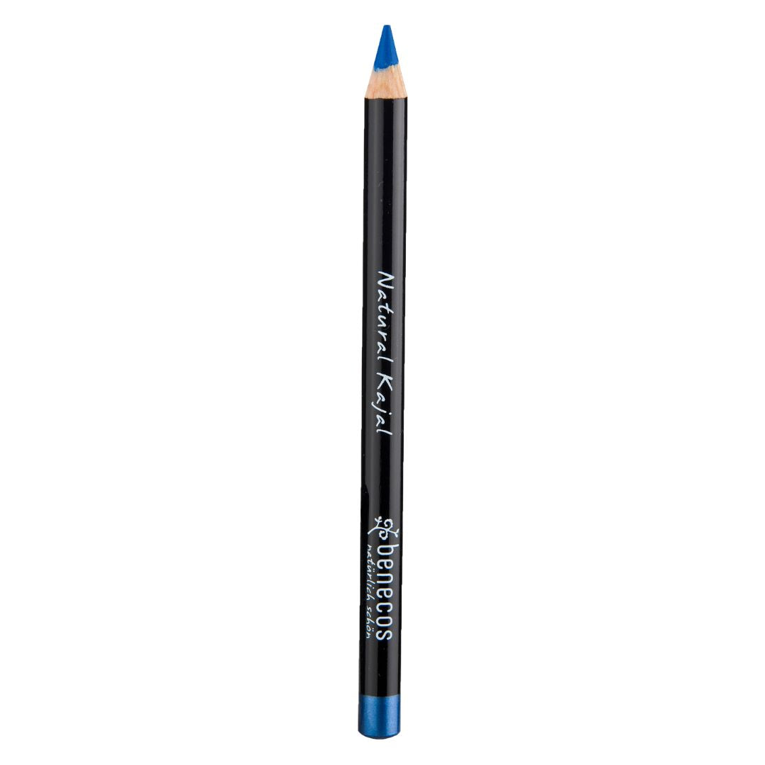 Benecos natural Kajal eyeliner pencil in bright blue.