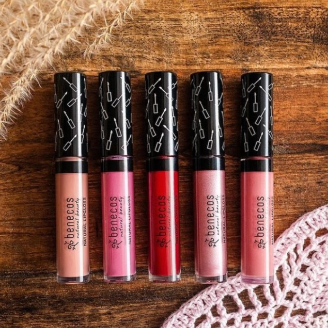 Five Benecos natural lip gloss.