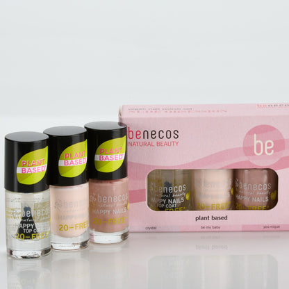 Benecos Nude Obsession Nail Polish Set - 3 x 5ml - WORTH £17.25