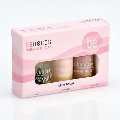 Benecos Nude Obsession Nail Polish Set - 3 x 5ml - WORTH £17.25