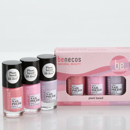 Benecos Pretty in Pastel Nail Polish Set - 3 x 5ml - WORTH £17.25